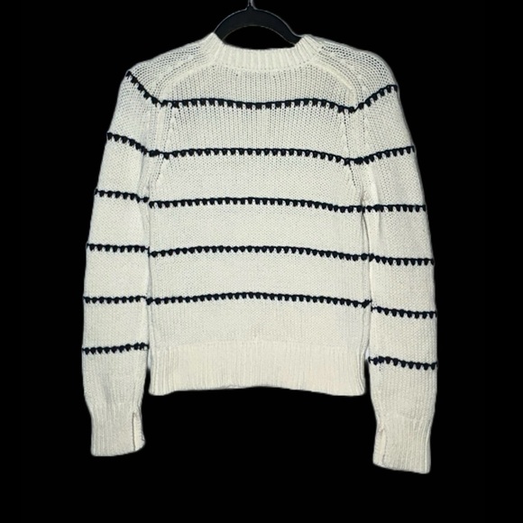 NWT Madewell Textured Cotton Crewneck Sweater in
Stripe, Sizes XXS, XS, & XL - Picture 7 of 16